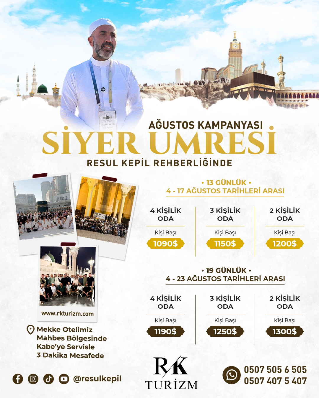 Ağustos Umresi | Siyer Umresi | 2025 Umre Fiyatları | Umre Turları