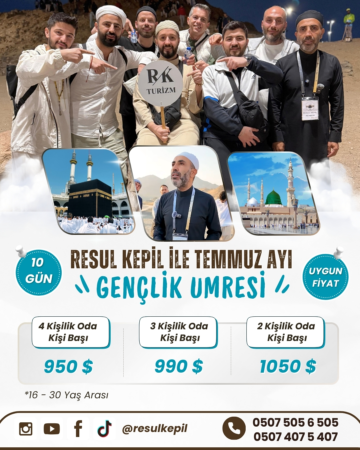 10 Günlük Temmuz Umresi Umre Fiyatları