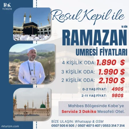 16 günlük ramazan umresi, ramazan umresi fiyatları, ramazan umre fiyatları