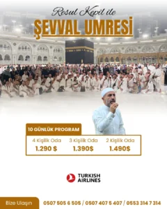 23 Mart Şevval Umre Programı – 10 Günlük Umre Programı
