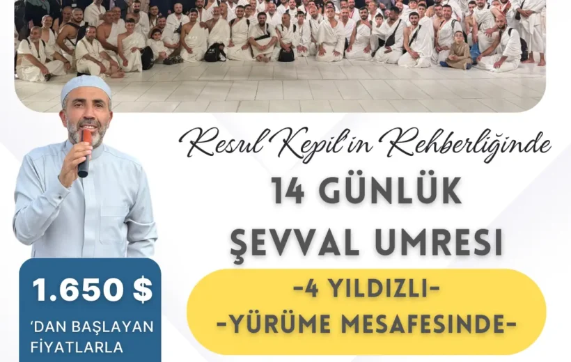 Yürüme Mesafeli - 14 Günlük Şevval Umresi - 2 Nisan 2026