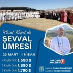 23 mart 10 günlük umre programı, yürüme mesafeli umre