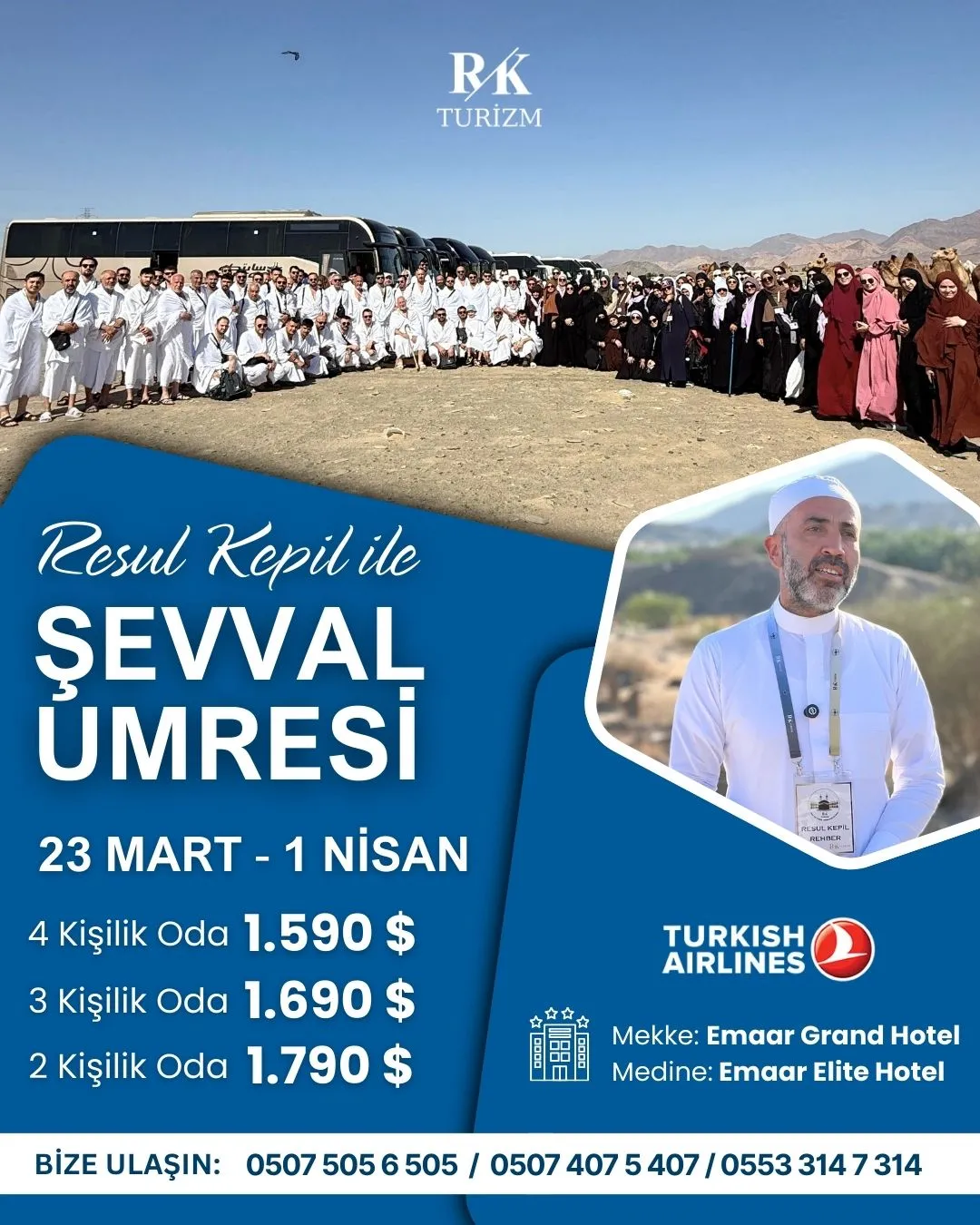 23 mart 10 günlük umre programı