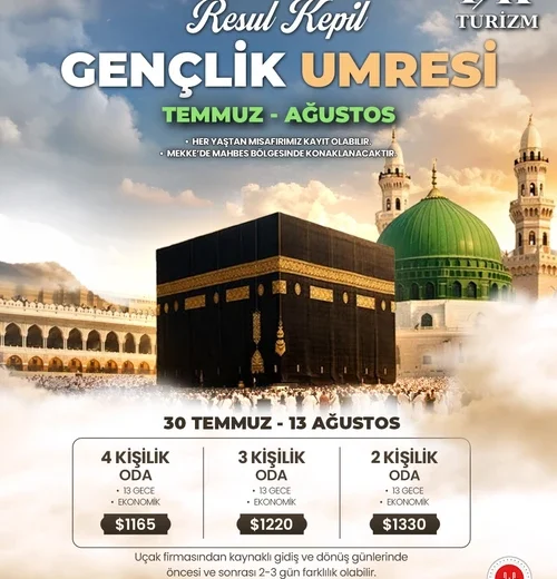 Ağustos Umresi | Kandil Umresi | 14 Günlük Umre Fiyatları